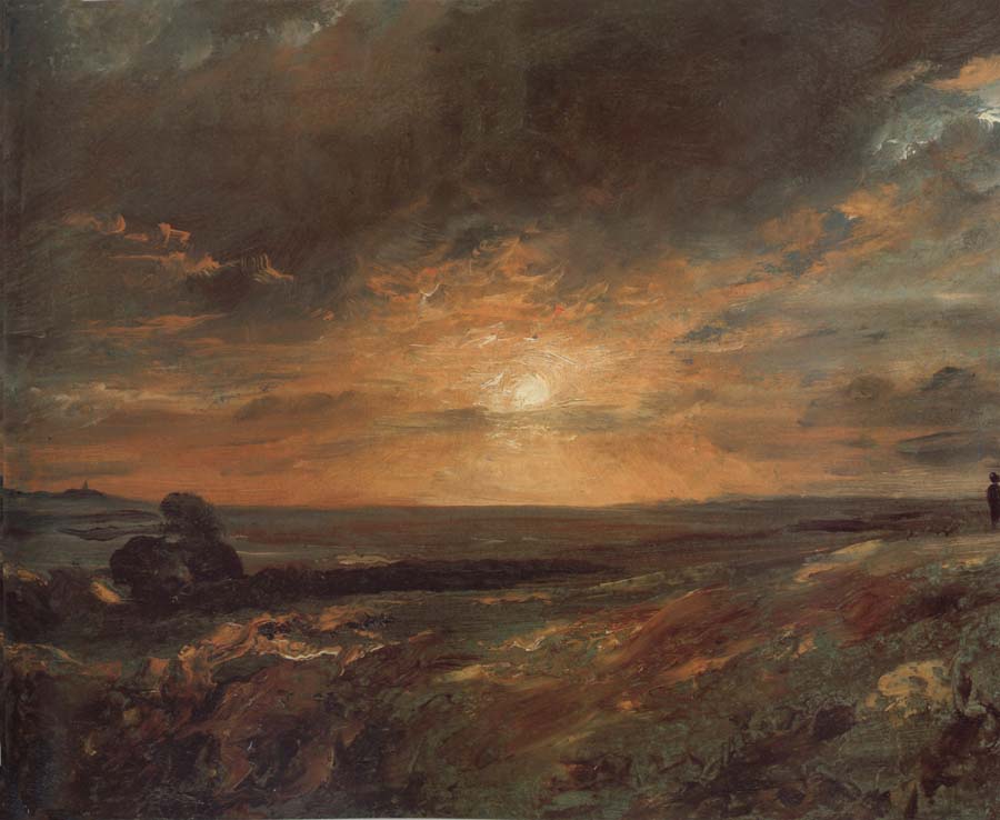John Constable Hampsted Heath,looking towards Harrow at sunset 9August 1823